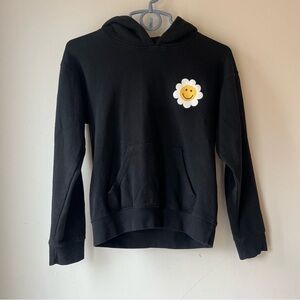 Pacific & Co One Of A Kind Hoodie Youth Large Black Graphic Smiley Cozy Winter